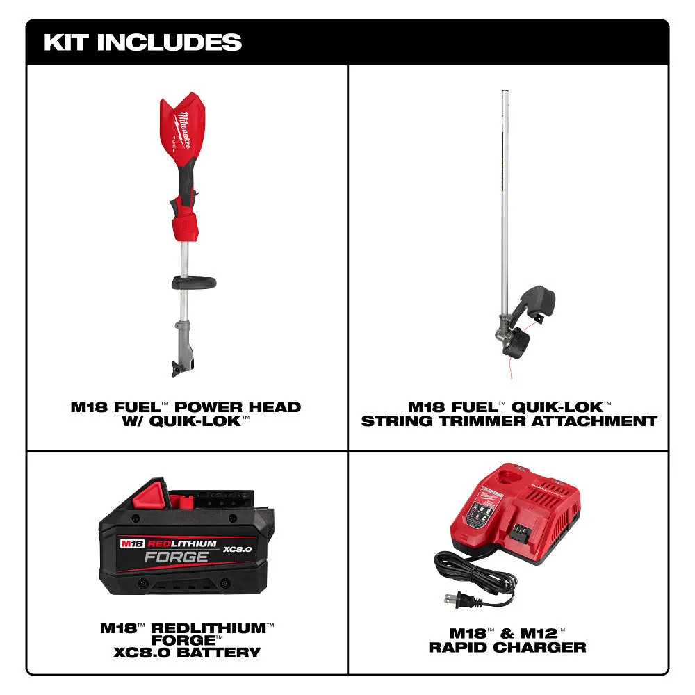 Milwaukee 3016-21ST M18 FUEL 18V String Trimmer w/ QUIK-LOK Kit