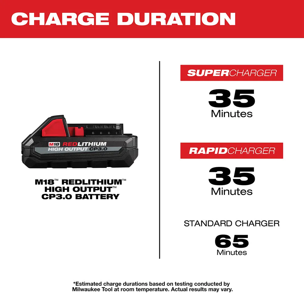 Milwaukee 48-11-1865B M18 18V 6AH/3AH REDLITHIUM HIGH OUTPUT Batteries