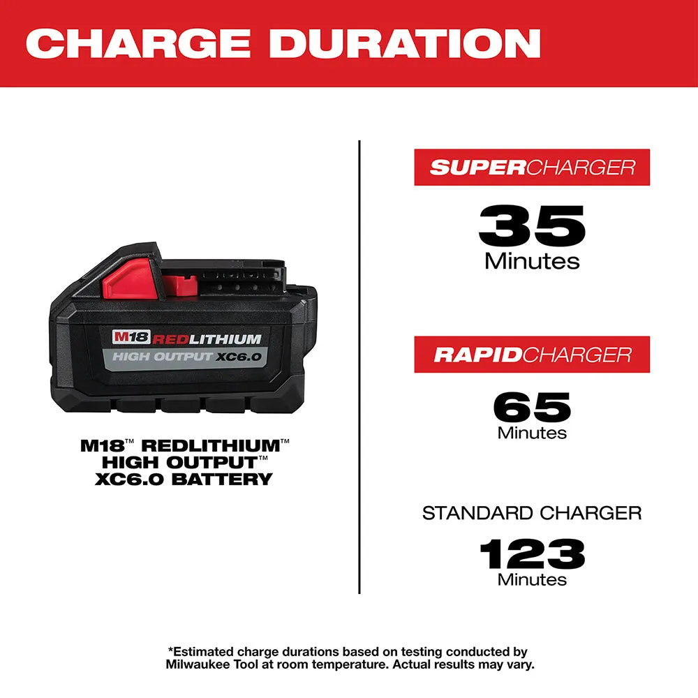 Milwaukee 48-11-1865B M18 18V 6AH/3AH REDLITHIUM HIGH OUTPUT Batteries