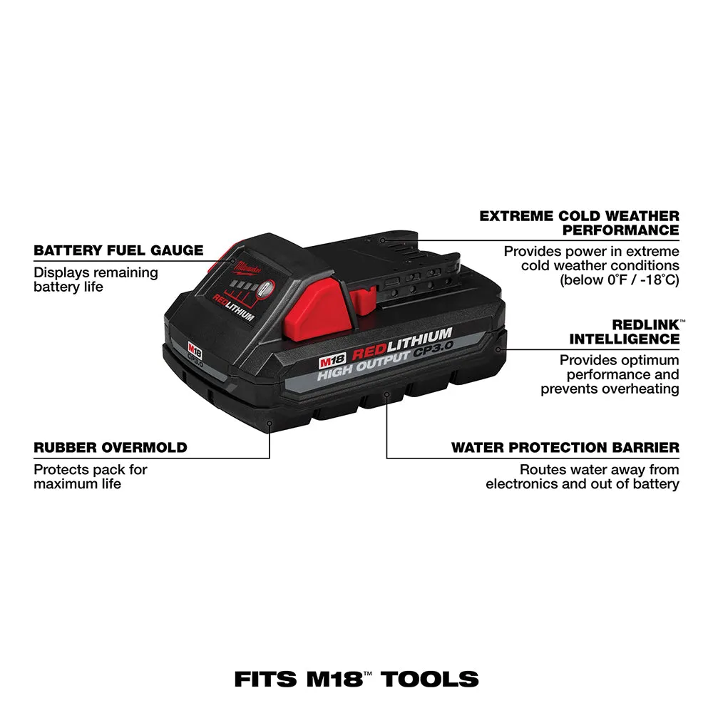 Milwaukee 48-11-1865B M18 18V 6AH/3AH REDLITHIUM HIGH OUTPUT Batteries