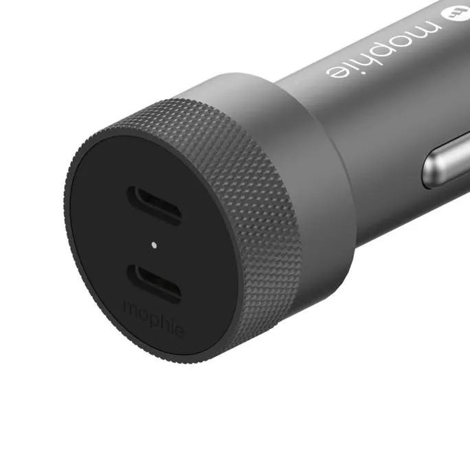 mophie dual USB-C car charger