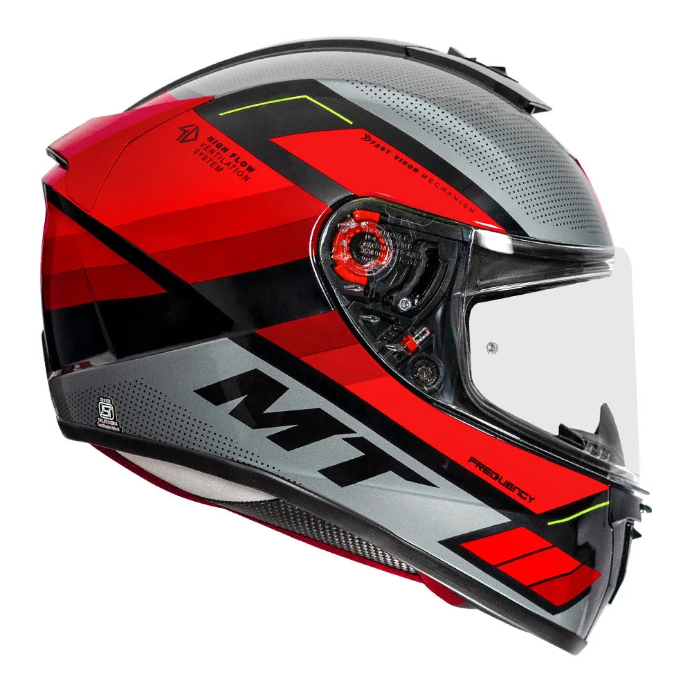 MT Blade2 Frequency Gloss Fluorescent Red Helmet