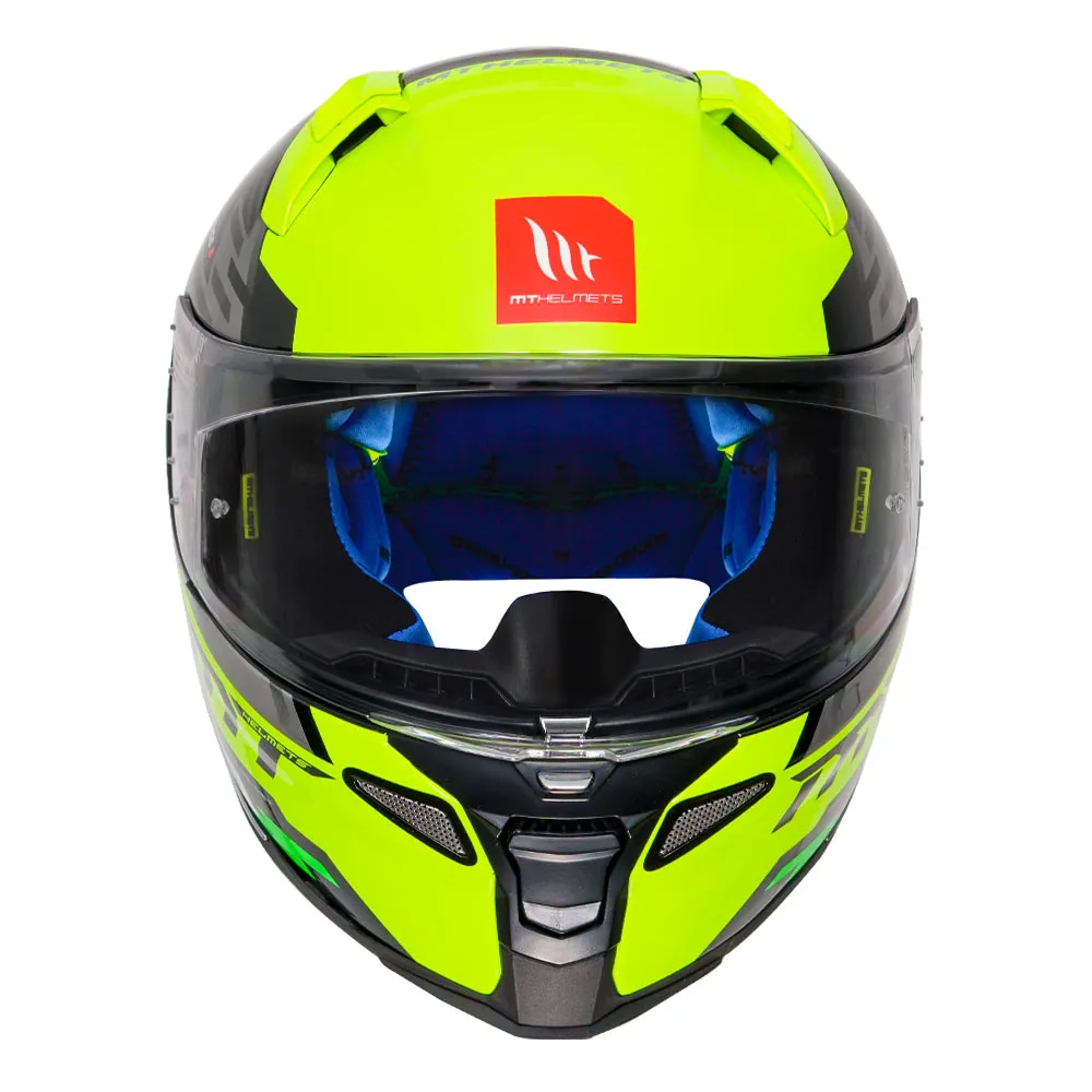 MT Revenge2 Brush Gloss Fluorescent Yellow Helmet