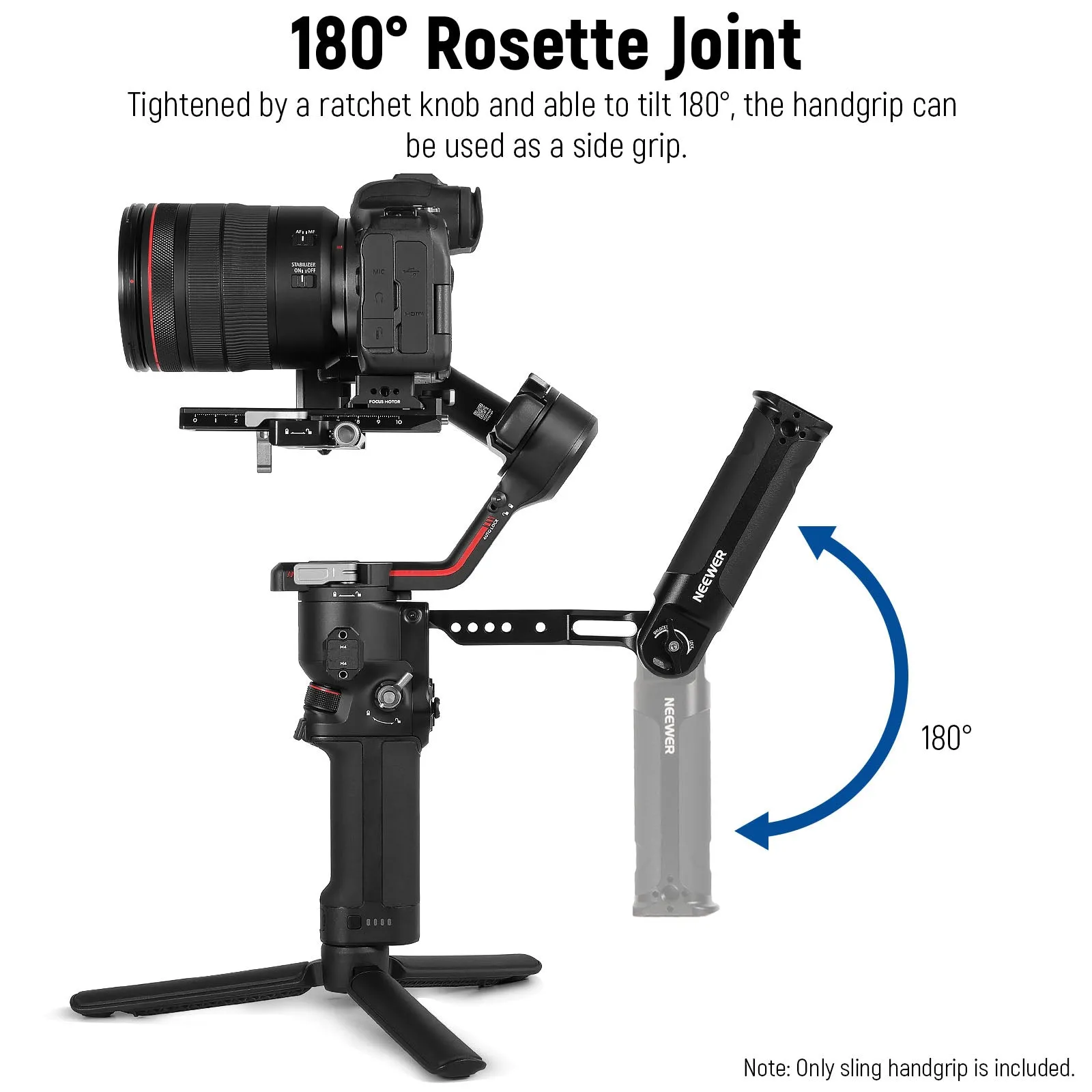 NEEWER Gimbal Sling Handgrip for DJI Ronin RS4 RS3 Mini RS 3 Pro RS 2 RSC 2