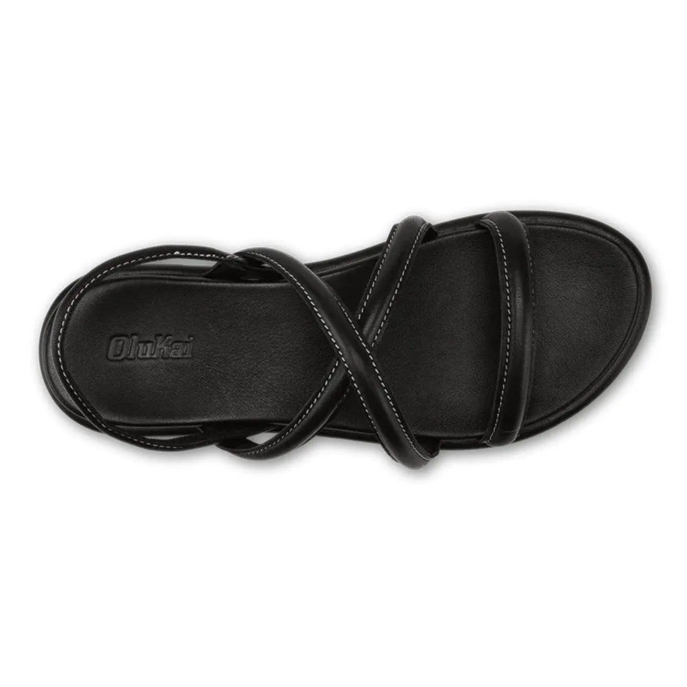 OLUKAI TIARE STRAPPY BLACK - WOMENS