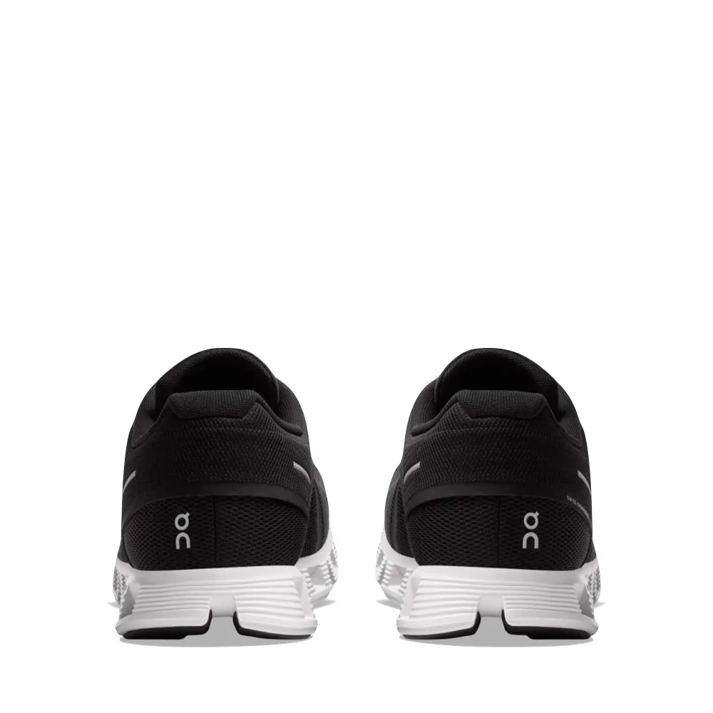 On Men's Cloud 5 Sneaker in Black/White