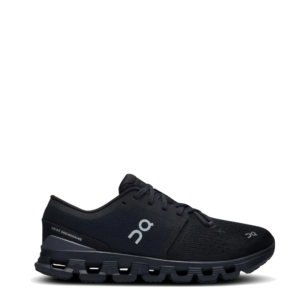 On Men's Cloud X 4 Sneaker (Black/Eclipse)