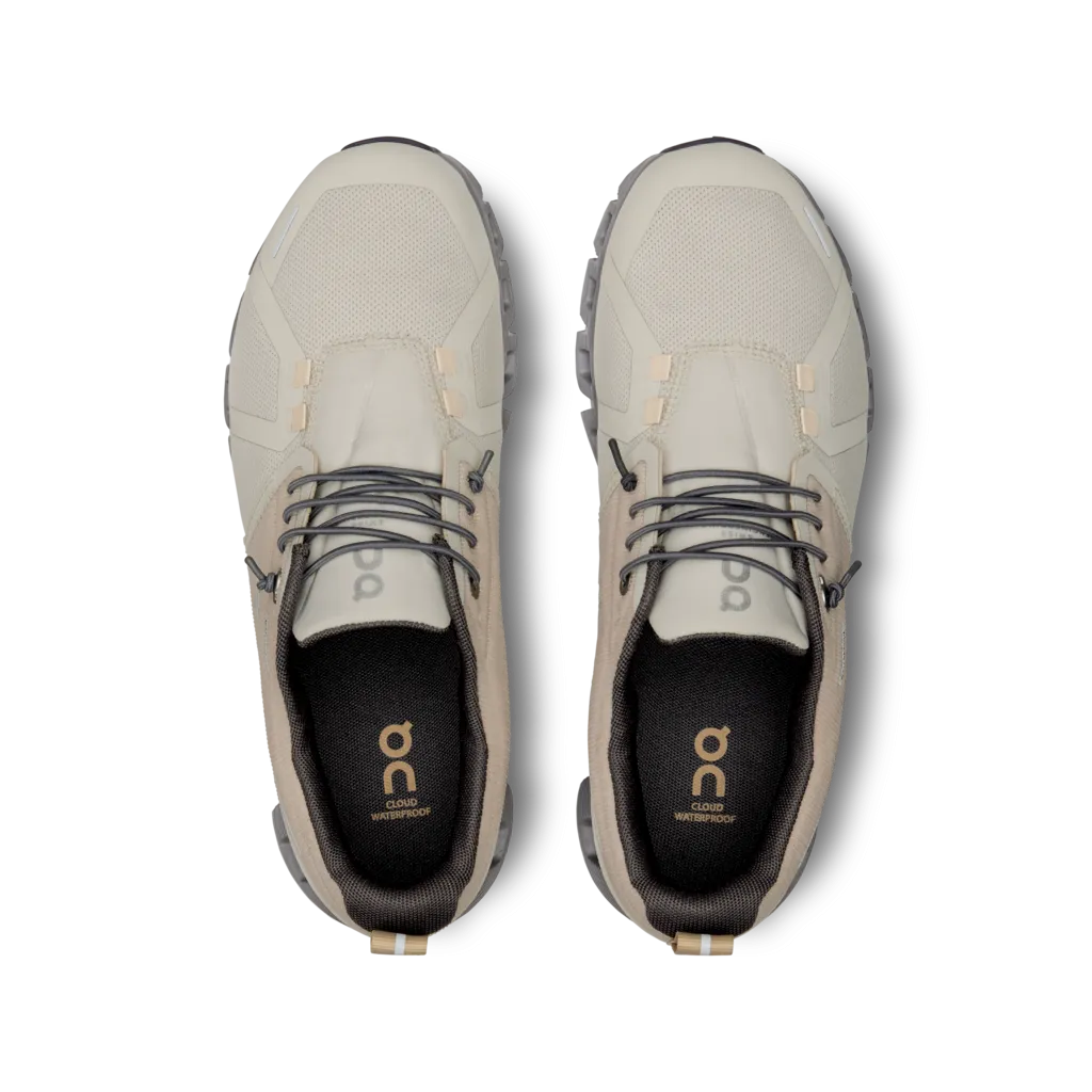 ON Running Cloud 5 Waterproof Running Shoe - Pearl / Fog