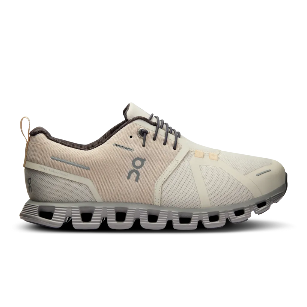 ON Running Cloud 5 Waterproof Running Shoe - Pearl / Fog