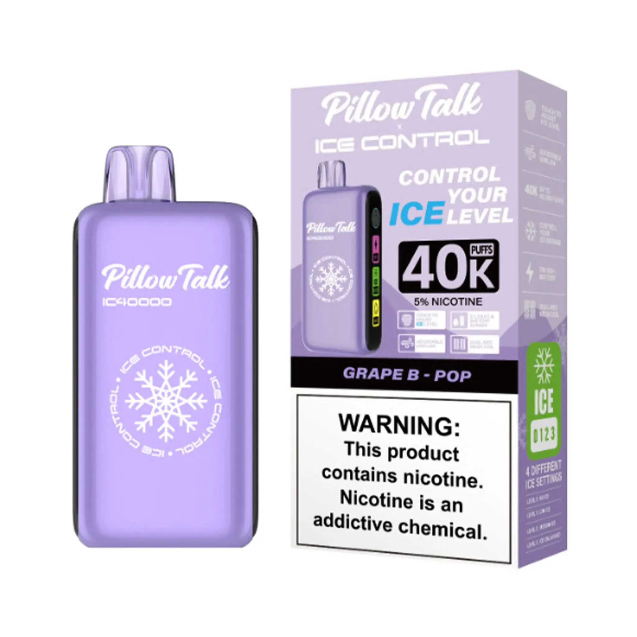 Pillow Talk Vape Ice Control IC40000 40K Puffs