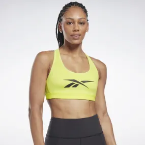 Reebok Apparel Women Reebok Lux Vector Racer Sports Bra ACIYEL/ACIYEL