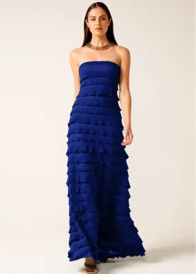 Sacha Drake Maddison Maxi dress in Sapphire