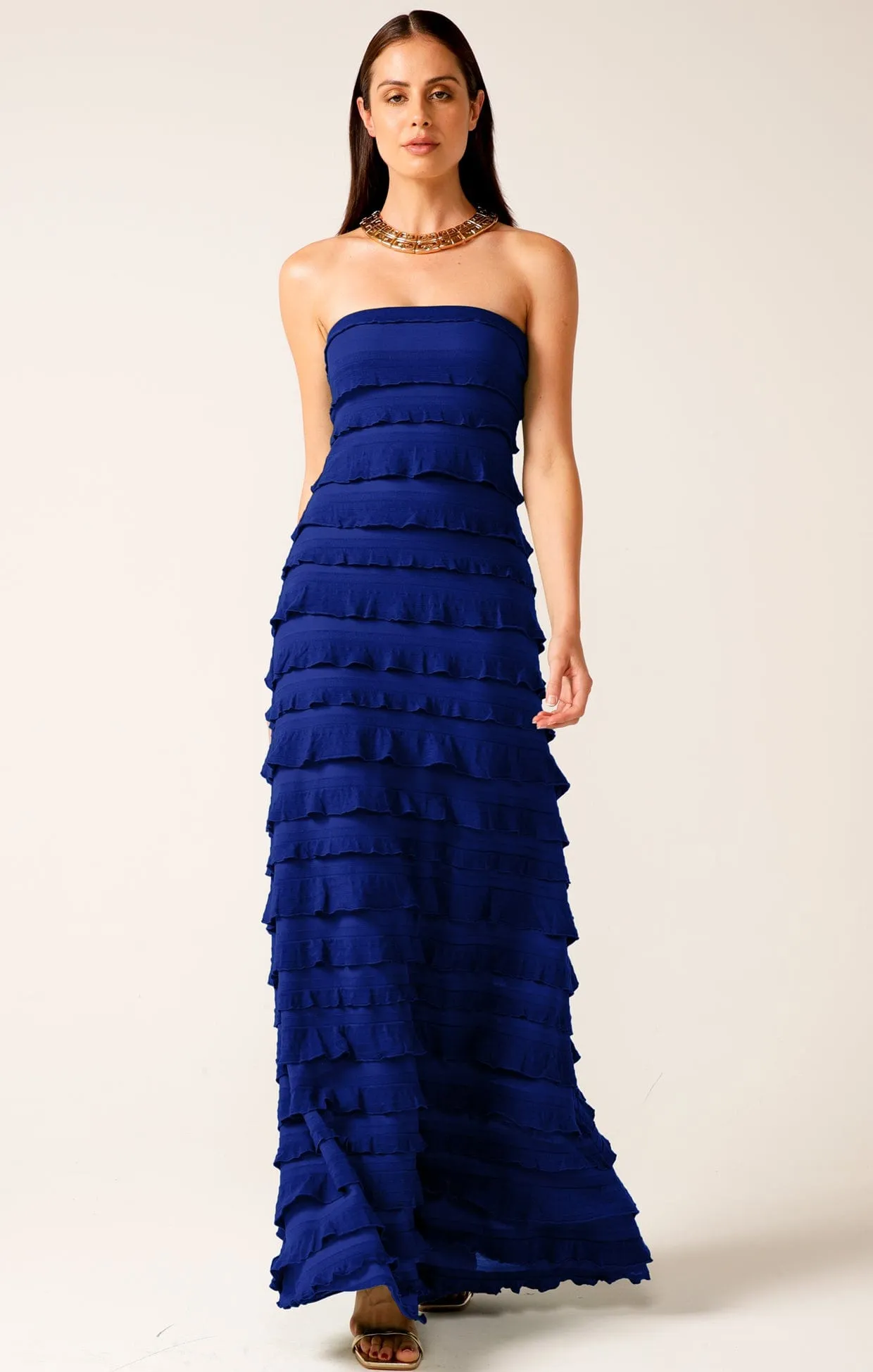 Sacha Drake Maddison Maxi dress in Sapphire