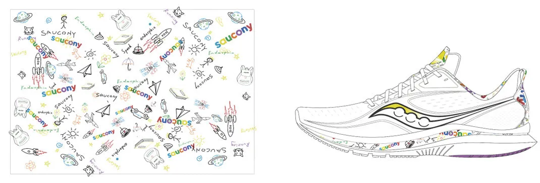 Saucony Unisex's Kinvara 13 - White/Multi