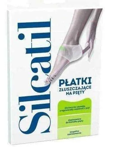 Silcatil Heel Exfoliating Pads, removing epidermis