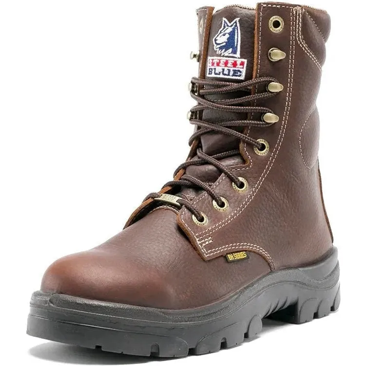 Steel Blue Men's Portland 8" WP Steel Toe Lace Up Work Boot - Oak - 812955