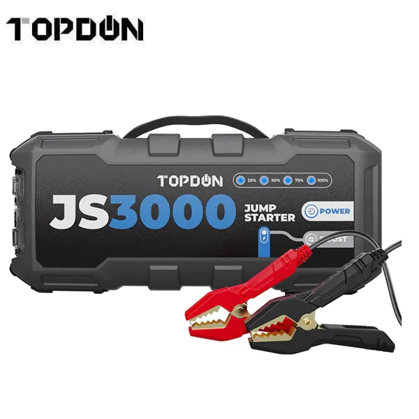 TOPDON - JumpSurge 3000 - Power Bank & Jumpstarter - Boost Function - w/Flashlight - 12V