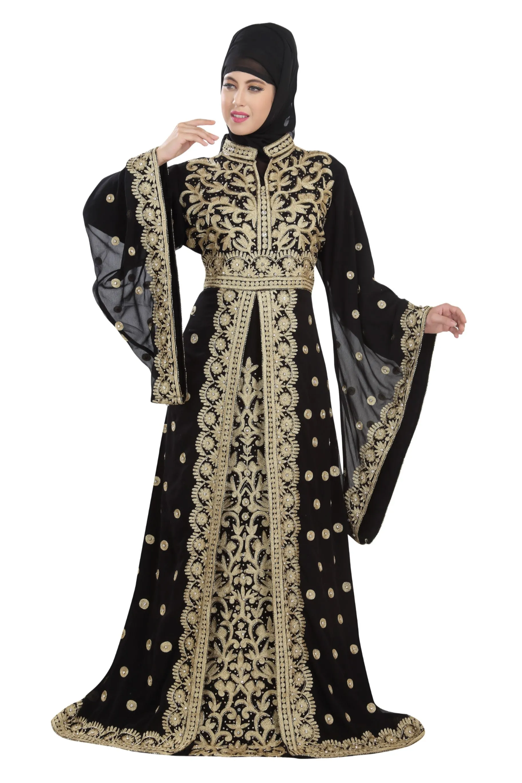 Traditional Kaftan Designer Khaleeji Thobe Dress