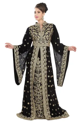 Traditional Kaftan Designer Khaleeji Thobe Dress