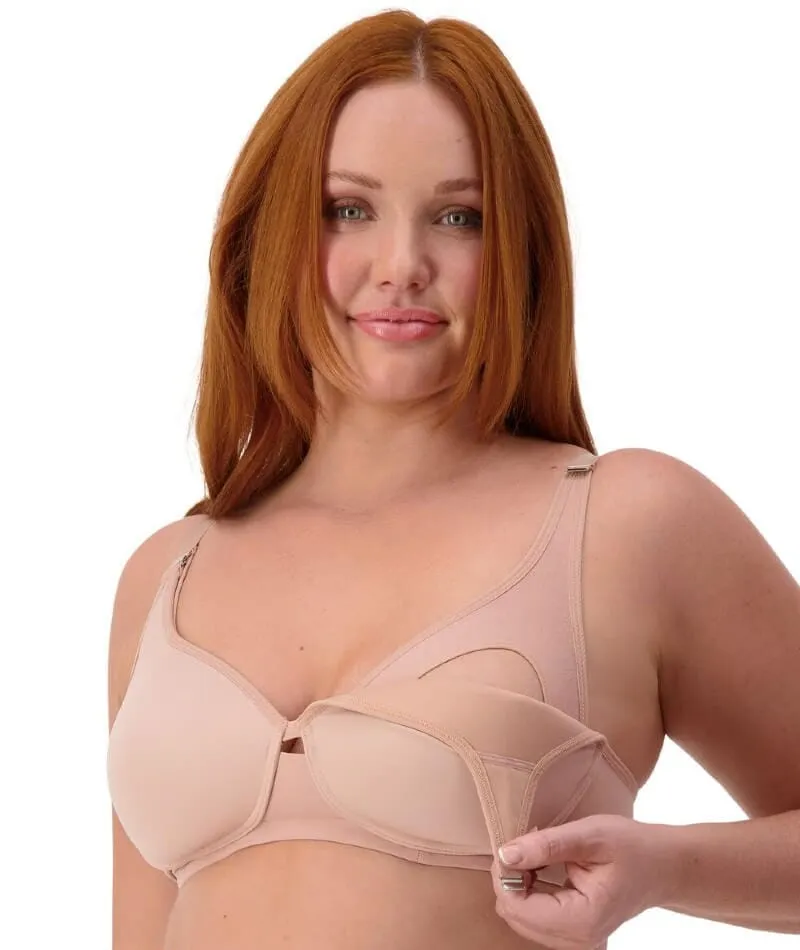 Triumph Gorgeous Maternity Padded Wire-free Bra - Blusher Beige