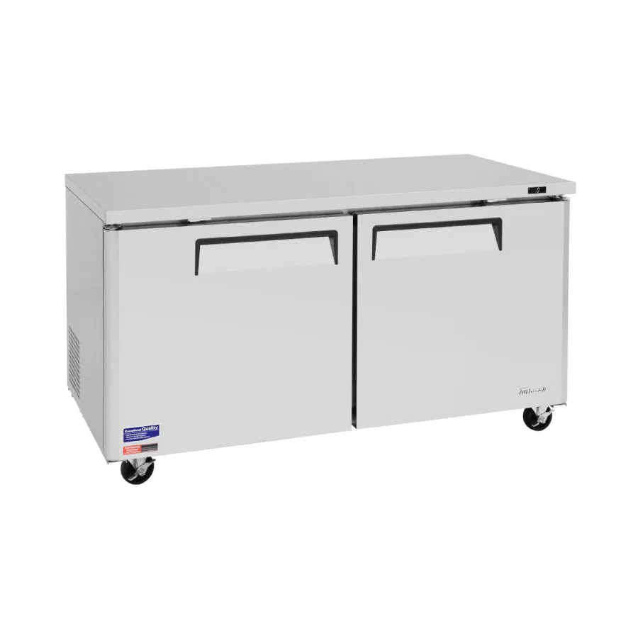 Turbo Air MUF-60-N M3 Series Solid 2 Door Undercounter Freezer, 60"