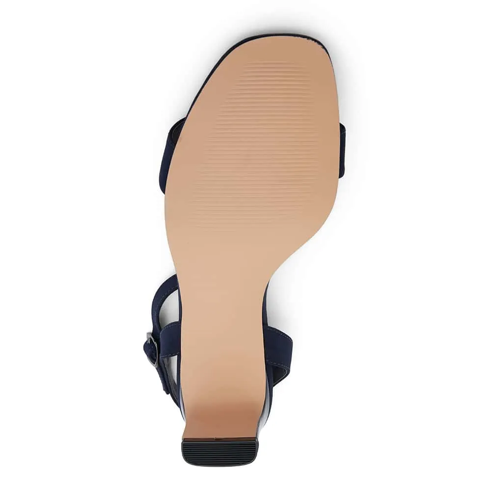 Unison Heel in Navy Fabric