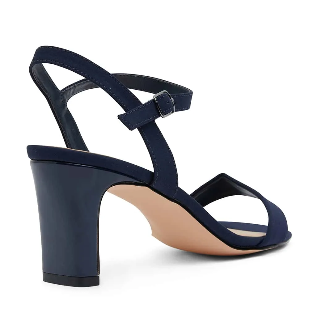 Unison Heel in Navy Fabric