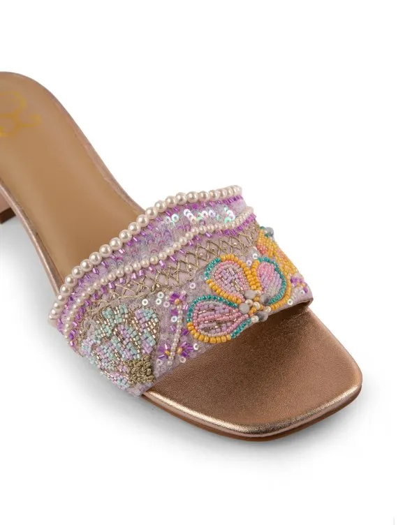 Uptown Pearls : Sandal Heels