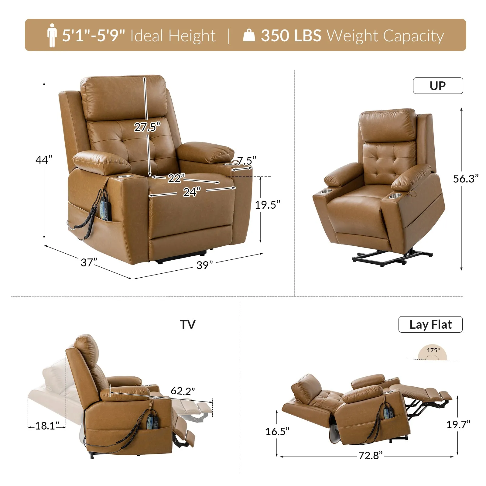 Walter Power Electric Lift Elderly Recliner