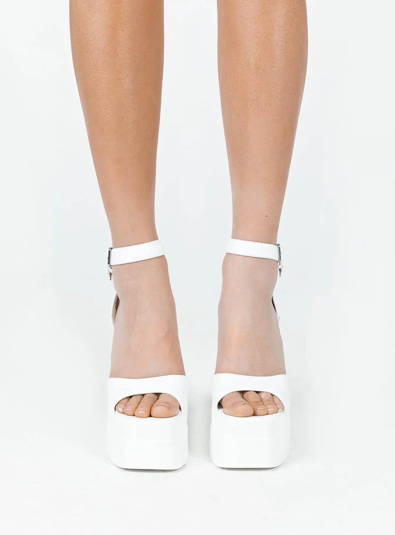 Windsor Smith Monaco Platform Heels White