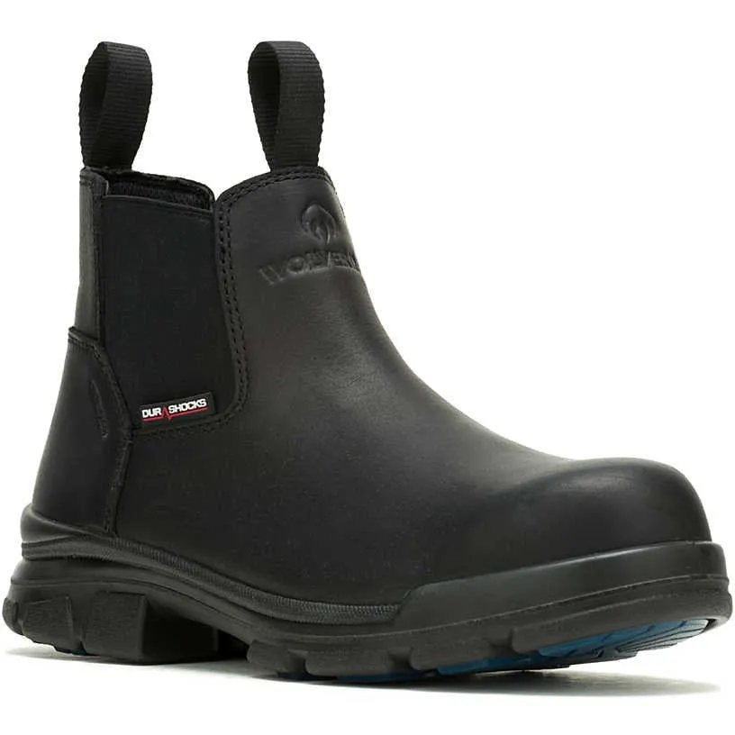 Wolverine Men's Durashocks Icon Soft Toe WP Romeo Work Boot -Black- W240046