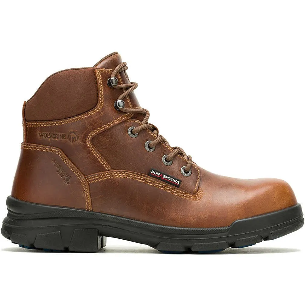 Wolverine Men's Durashocks SR Icon 6" Comp Toe WP Work Boot -Tan- W241100