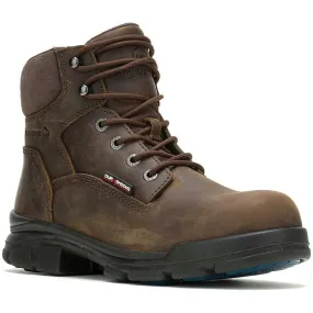 Wolverine Men's Durashocks SR Icon 6" Soft Toe WP Work Boot -Brown- W240023