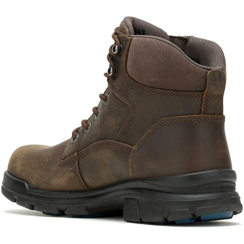 Wolverine Men's Durashocks SR Icon 6" Soft Toe WP Work Boot -Brown- W240023