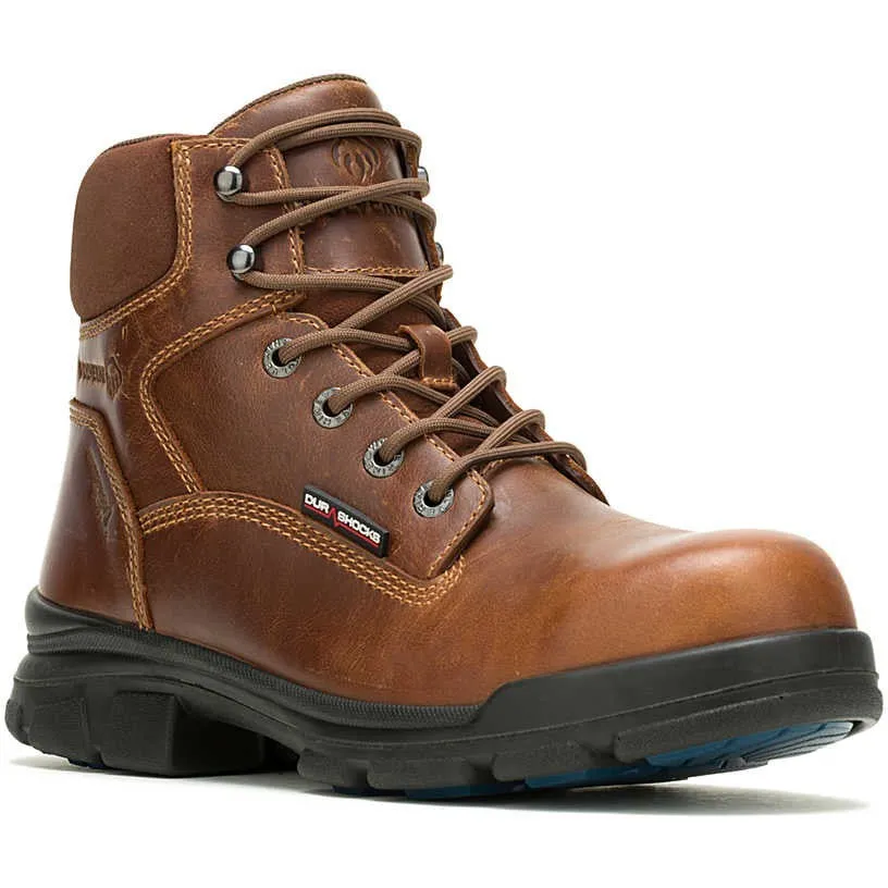 Wolverine Men's Durashocks SR Icon 6" Soft Toe WP Work Boot -Tan- W240026